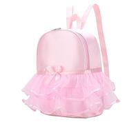 VALICLUD Bolsa de Baile para Niña Mochila de Ballet de Nailon Diseño de Flores Bolso de Ballet para Práctica de Danza Mochila Escolar