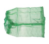 VALICLUD Bolsa de Pesca de Nylon Verde, Malla Plegable Portátil para Atrapar Peces, Práctica y Fácil de Limpiar, 2 Piezas Cordón para Uso al Aire Libre
