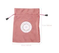 VALICLUD Bolsa de Tarot Cordón 2 Piezas, Tela de Terciopelo Marrón y Verde Oscuro, Tamaño Pequeño, Organizador Portátil para Cartas del Oráculo, Bolsa Decorativa para Almacenamiento