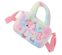 VALICLUD Bolsa de Unicornio Relleno Bolso de los Dibujos Animados Sling Bag Shoulder Bag Travel Bag Plush Bolso de Cuerpo Bolso Bandolera para Felpa Colorful