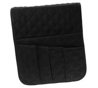 VALICLUD Bolsa Organizadora para Reposabrazos De Sofá Negra Resistente y Espaciosa para Almacenamiento De Mandos Móviles Tablets y Libros Fácil De Instalar y Mantener Orden El Salón