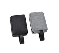 VALICLUD Bolsa Organizadora Portátil para Accesorios De Teléfono y Artículos Diversos, Poliéster Resistente, Cremallera Suave, 2 Piezas (Gris Claro y Negro), Adecuado para Viajes y Exteriores