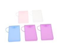 VALICLUD Bolsa para Guardar 5 Pcs Organizador Silicona Resistente al Agua Portátil para Estudiantes Diseño Botones para