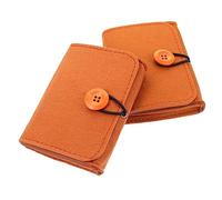 VALICLUD Bolsa Porta Aceites Esenciales 2 Piezas Tamaño Pequeño Protección Portátil para Botellas Pequeñas Uso Diario y Viajes Tela Sin Tejer Marrón