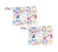 VALICLUD Bolsa Porta Compresas Menstruales 2 Unidades 14x18 Cm Estampada Multifunción, Ligera y Portátil Para Almacenamiento y Viaje, Protección Íntima Diaria, Uso Femenino