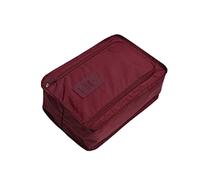 VALICLUD Bolsa Portátil para Almacenamiento de Zapatos de Viaje, Material Nailon Resistente, Ventilación Olor, Unisex para Maletas y Organización en Viaje, Color Rojo Vino