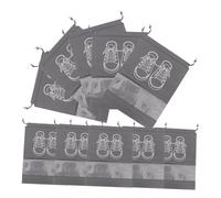 VALICLUD Bolsas para Zapatos con Cordón Resistentes y Transparentes, Conjunto 10 Piezas Grandes y Pequeñas, Bolsa Organizadora de Viaje para Hombre y Mujer, Almacenamiento Anti Polvo