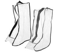 VALICLUD Bolsas para Zapatos Cremallera 2 Unidades, Portazapatos Reutilizable de Malla PVC Resistente, Bolsa de Almacenamiento para Botas y Calzado, Organizador para Viaje y Hogar,