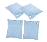 VALICLUD Bolsas Purificadoras De Aire Bambú 4 Piezas Bolsas De Carbón Activado Absorbentes De Olores Para Armario y Coche Deshumidificadoras Naturales Hogar Uso Doméstico y Auto