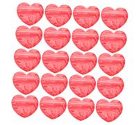 VALICLUD Bolsas Resellables para Joyas en Forma de Corazón Rojo 20 Unidades Pequeñas Autosellantes para Pendientes y Pulseras Bolsa Organizadora Práctica para Embalaje y Protección de