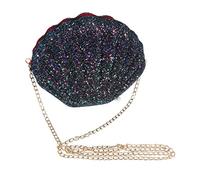 VALICLUD Bolso Bandolera Con Lentejuelas Y Cadena Versátil Para Mujeres Y Niñas (Negro)