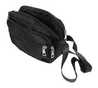 VALICLUD Bolso Bandolera Pequeño para Mujer Bolso de Hombro Negro de Nylon Ligero y Duradero Múltiples Bolsillos para Uso Diario Viajes Oficina