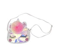 VALICLUD Bolso Bandolera Unicornio Transparente PVC para Niñas Bolso de Hombro y Moderno para Escuela Trabajo y Compras Capacidad Media Diaria