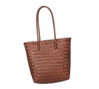 VALICLUD Bolso de Hombro de Imitación Ratán Mano con Correa Larga Bolso Vintage para Playa Compras y Diario