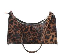 VALICLUD Bolso de hombro de PU para mujer, estampado de leopardo, pequeño bolso de hombro con cremallera para el día a día, cosmética, cartera para teléfono inteligente, 10 "X6.5"X2.8"