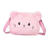 VALICLUD Bolso De Hombro del Teléfono Bolso De Hombro para Niñas a De Cinturón o De o para Niña o Rosa Esponjoso as o De Relleno o Lindo Felpa