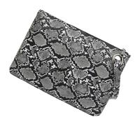 VALICLUD Bolso de Mano Tipo Mujer Gran Capacidad Patrón Piel de Serpiente Color Negro Adecuado para Bodas y Eventos Sociales