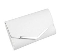 VALICLUD Bolso de noche bolso de mano fiesta nupcial bolso de hombro purpurina cena bolso cadena bolso para mujer mujer, blanco, M