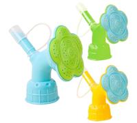 VALICLUD Boquilla de Riego para Jardín 3 Piezas, Cabezal Pulverizador para Botellas de Agua, Adaptador para Regadera de Bonsái, Tapa Rociadora Multicolor (verde, Azul, Amarillo)