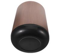 VALICLUD Bote de Basura Redondo de Plástico sin Tapa de 15l Doble Capa y Diseño de Veta de Madera para Cocina, Baño y Dormitorio, Papelera Abierta de Gran Capacidad y Fácil Limpieza