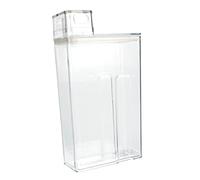 VALICLUD Botella De Lavandería Transparente De Gran Capacidad 1 Litro, Subbotella De Loción Antigoteo Escala Tapa Para Uso Doméstico y Hotelero, Almacenamiento Práctico Para Detergente y Polvos