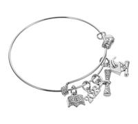 VALICLUD Brazalete de Graduación Ajustable 2023 Colgante Grabado Estilo Minimalista Elegante Obsequio Adecuado para Fiesta de Graduación y Recuerdo Universitario