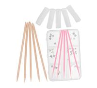VALICLUD Brocas Dentales con Gemas de Cristal Brillantes Kit de Decoración de Dientes DIY para Adornos de Gemas con Base Plana para Manualidades de Vampiro