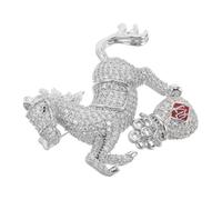 VALICLUD Broche de Caballito Bolsa Suerte Accesorio de Moda para Ropa y Sombreros Pin Animal del Zodiaco para Año Chino Sujetador Seguro y Versátil para Mujer