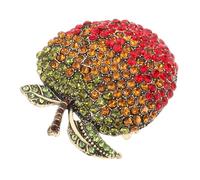 VALICLUD broche de manzana adorno navideño de manzana encanto botones chaqueta de sport broches de esmalte de frutas escote bufanda broche de regreso a la escuela joyas de manzana aleación