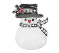 VALICLUD Broche De Muñeco De Nieve De Navidad Decoración El Broches De Navidad Alfiler Plata Led De Navidad Broche De Navidad Para Mujer Joyas De Navidad Accesorios Encantos Aleación