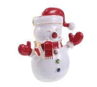 VALICLUD Broche de Muñeco de Nieve Esmaltado de Aleación para Mujer, Pin Navideño Decorativo Ligero y Seguro, Accesorio para Ropa, Bolsos y Sombreros, Obsequio Navidad, Broches Dibujos