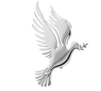 VALICLUD Broche de Paloma Paz Alfiler de Paloma Conmemorativo Vintage Forma de Animal Alfiler de Luto para Bodas Funerales y Servicios Conmemorativos Broche de Mujer para Chaquetas