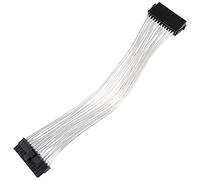 VALICLUD Cable de Extensión ATX 24 Contactos Macho a Hembra, 20+4 Contactos Desmontables, Compatible con Fuente de Alimentación Pc, Cable Alargador de Corriente para Placa Base, Accesorio