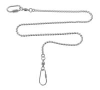 VALICLUD Cadena para Tobillo de Loro de Acero Inoxidable, Talla 4, Resistente al Desprendimiento, Tobillera para Patas de Pájaros, Adecuada para Cacatúas y Agapornis, Accesorio Seguro