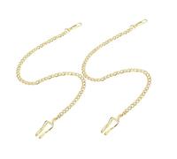 VALICLUD Cadenas para Reloj De Bolsillo Vintage De Aleación Dorada, Accesorio Ajustable para Hombre, Cadena Clásica para Traje y Chaleco, Juego De 2 Piezas, Diseño Artesanal Durable