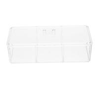 VALICLUD Caja De Almacenamiento De Escritorio Transparente Organizador De Maquillaje Hogar Joyero De Escritorio Con Múltiples Rejillas Caja De Almacenamiento Multifunción Para Lápiz Labial