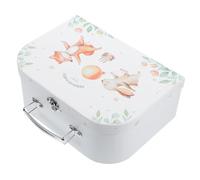 VALICLUD Caja de Almacenamiento Portátil para Maletín Decorativo de Cartón para Manualidades Diy Organizador Multifuncional con Asa y Cierre de Seguridad para y Actividades Infantiles