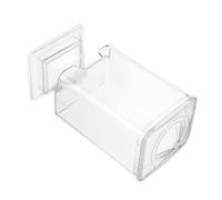 VALICLUD Caja De Almacenamiento Torre De Manicura Almohadillas Titulares Soporte Redondo De Algodón Polaco Baño Organizador Hisopos Torunda Clavo El Plastico Transparent
