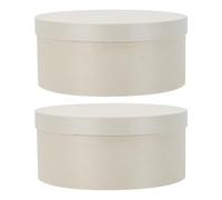 VALICLUD Caja de Madera para Embalaje de Alimentos Caja Redonda para Tartas de Queso 125X55 CM 2 Unidades Tapa Adecuado para Pastelería Hogar y Cafeterías