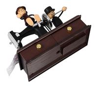 VALICLUD Caja de Música Retro Diseño de Máquina de Coser Adorno de Escritorio Creativo para Decoración del Hogar Obsequio de Cumpleaños Música Clara y Mecanismo Artesanal Tamaño