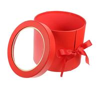 VALICLUD Caja de Obsequio de Flores Redonda Caja para Arreglos de Doble Capa para Regalos Sorpresa