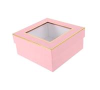 VALICLUD Caja De Transparente Para San Valentín y Cumpleaños Estilo Elegante Con Ventana Clara Para Ramos De Flores Para Bodas y Ocasiones Especiales Presentación Atractiva y Versátil