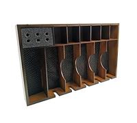 VALICLUD Caja Diseño de Rejilla Racional de Madera Cortadora de Pelo Eléctrica para Gran Capacidad Adecuado para Salón de Peluquería