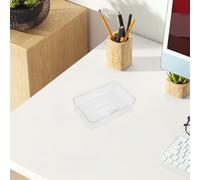 VALICLUD Cajas de Almacenamiento de Plástico Transparente Grueso 125X85X35 MM Set de 8 Mini Contenedores con Tapa Sellada para Manualidades Joyas y Piezas Pequeñas Organizador Compacto