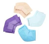 VALICLUD Calcetines Hidratantes de Algodón Poliéster 4 Pares para Talones Antideslizantes para Aliviar y Proteger el Talón en Mujeres y Personas que Están de Pie Largas Horas