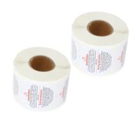 VALICLUD Calcomanías para Seguridad para de Advertencia Autoadhesivas en Papel Blanco, Fáciles de Pegar, 2 Rollos 500 Etiquetas en Tarros de