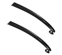 VALICLUD Calzador de Zapatos Plástico Ergonómico 42 Cm Negro 2 Piezas para Personas Mayores Hombres Mujeres Niños Uso Diario y Viaje Ahorro Espacio y Fácil Manejo