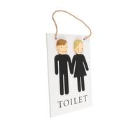 VALICLUD Cartel Rústico para Aseos de Hombres y Mujeres Decoración Vintage para Baños y Lavabos para y Negocios