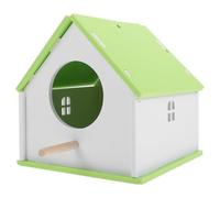 VALICLUD Casa para Pájaros al Aire Libre Mediana Verde, Nido para Loros y Pájaros, Material Duradero y Cómodo, Casa Colgante para Jardín, Suministros para Aves, Decoración Natural