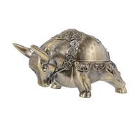 VALICLUD Cenicero De Aleación De Zinc para Oficina y Hogar Diseño De Ganado Resistente Al Viento Tapa Cenicero Decorativo Contenedor De Cenizas Práctico